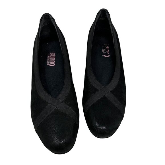 Munro Hanna Office Pump Size 7.5 Narrow Metallic Black Heels 7.5N - Picture 2 of 10